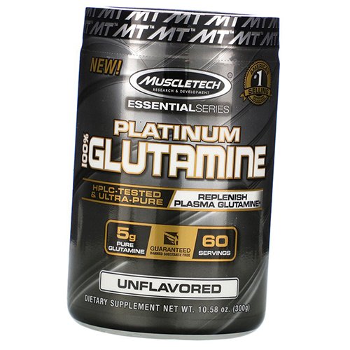 

Глютамин, Platinum 100% Glutamine, Muscle Tech 300г Без вкуса (32098001)