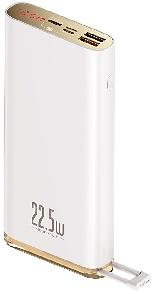 

УМБ Baseus Starlight Digital Display Quick Charge 20000 mAh 22.5W White (PPXC-02)