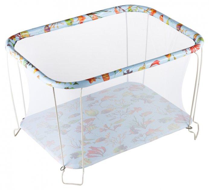

Манеж игровой с мелкой сеткой Kinderbox Рыбки