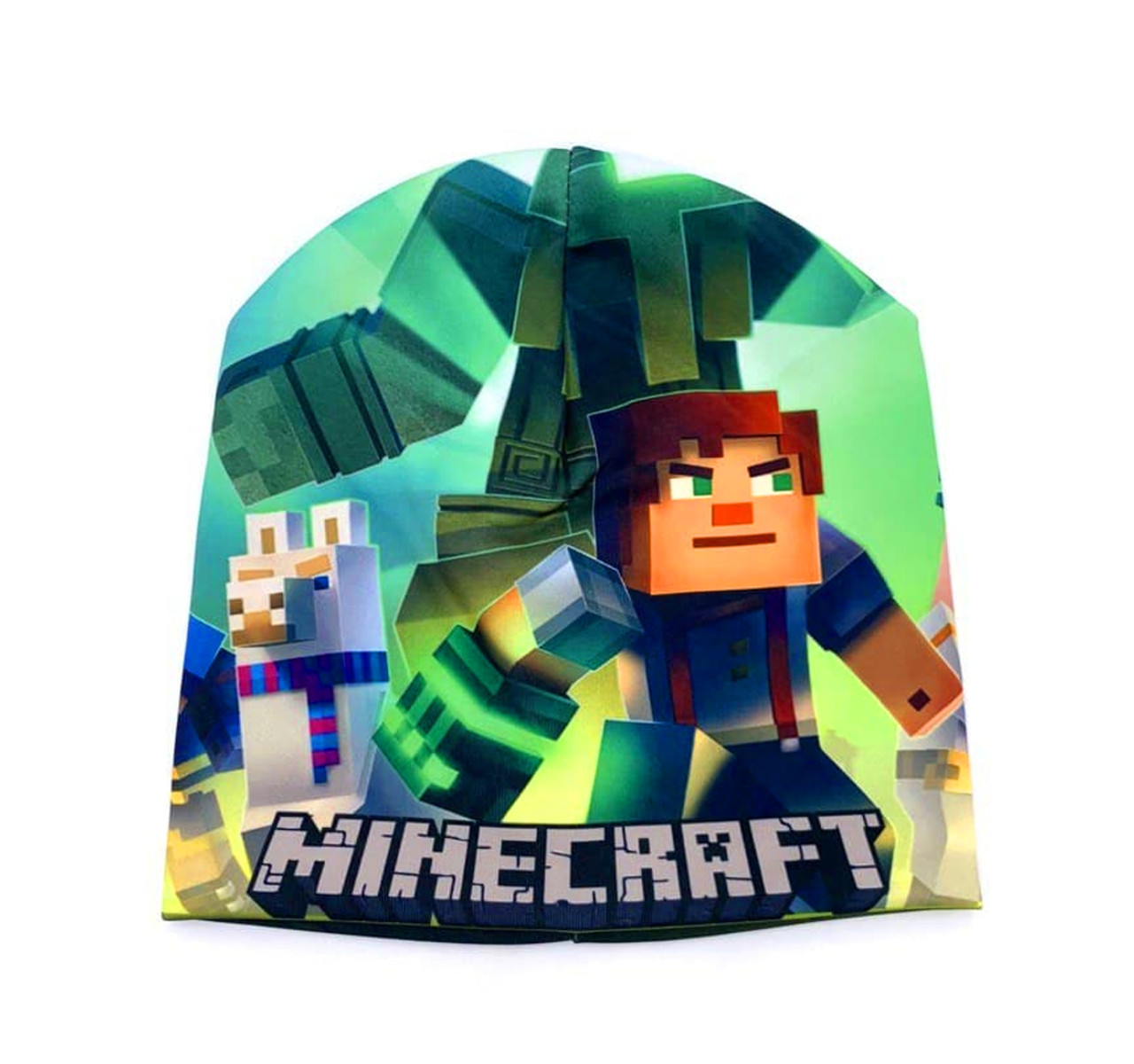 

Детская трикотажная шапка Майнкрафт, 52-56, демисезонная шапочка Minecraft