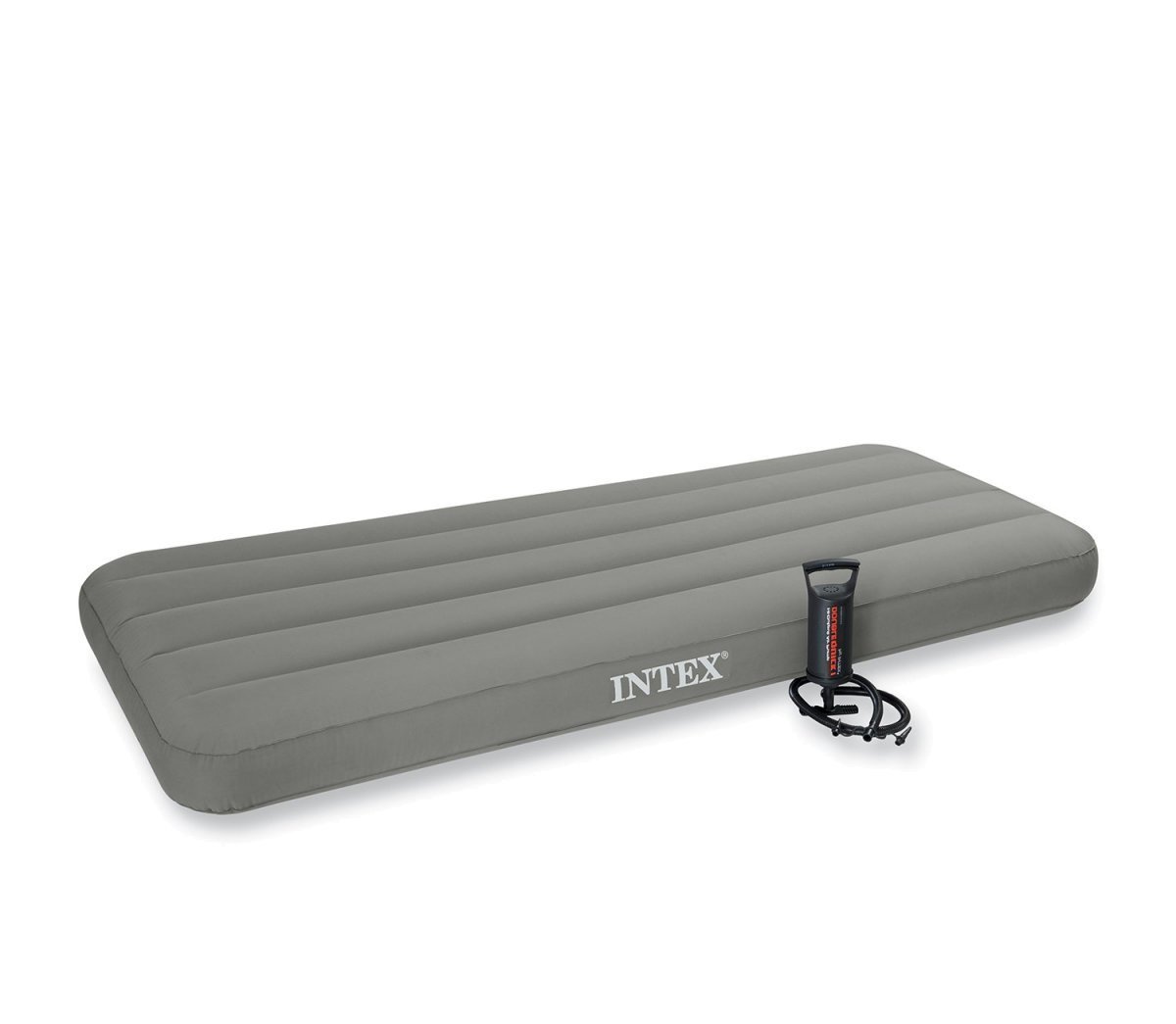 

Надувной матрас Intex 69710 Roll N Go с ручным насосом (76х191х18) серый (in-69710)