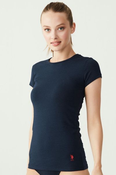 

Женская футболка U.S. Polo ASSN 66002 темно-синяя, Женская футболка U.S. Polo ASSN 66002 темно-синяя 40/L