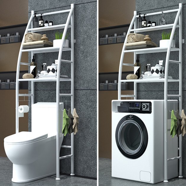 

Полка стеллаж напольная над унитазом UKC Toilet Rack 362