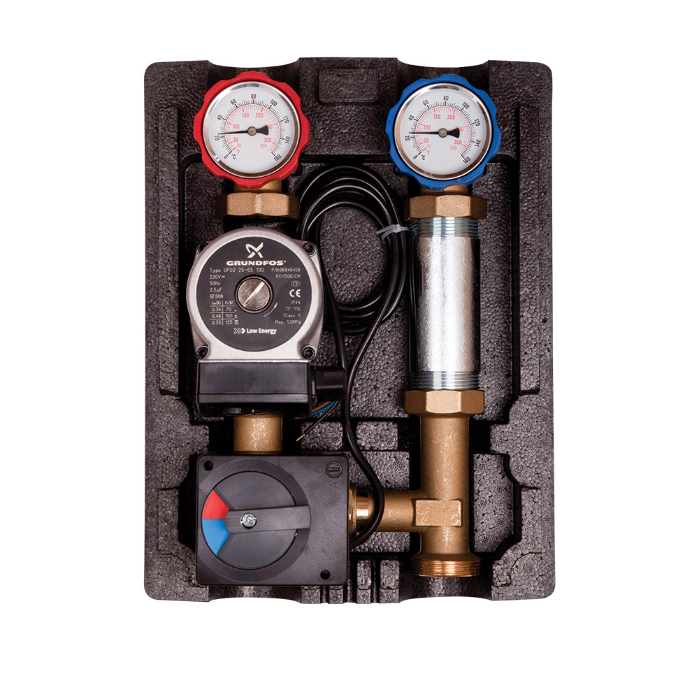 

Насосная группа Icma 1" 1/2 подключение справа №R001 (UPS 25/65)