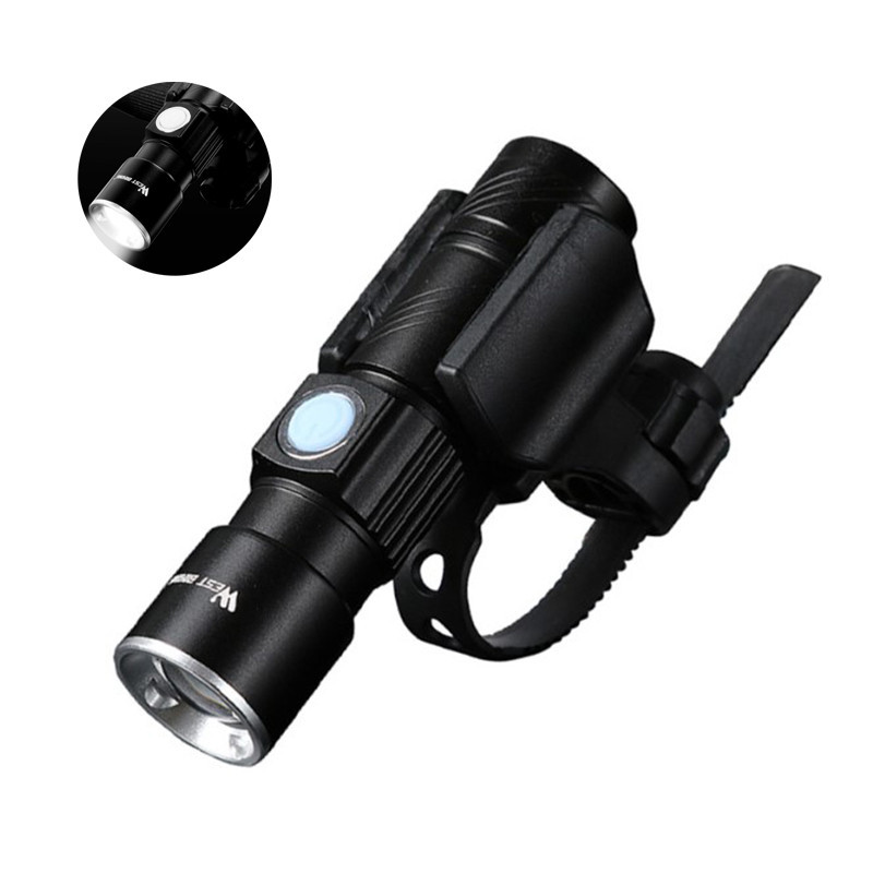

Велосипедный фонарь West Biking 0701126 Black с креплением USB порт на аккумуляторе передний велофонарь (K/OPT2-5088-15562)