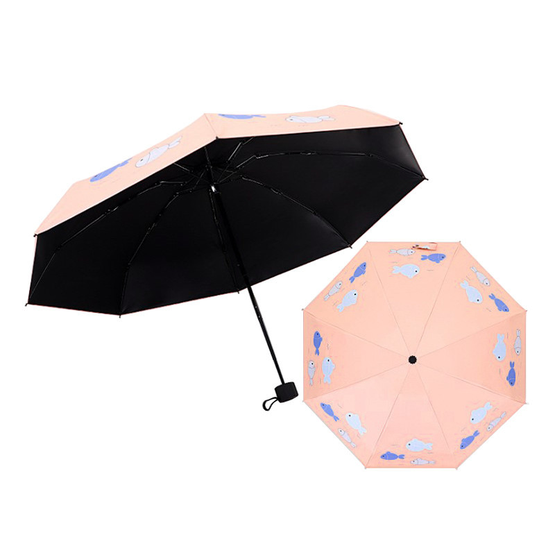 

Мини-зонт Small Fish Lesko 190T Light Pink карманный для детей (K/OPT2-6701-22606)