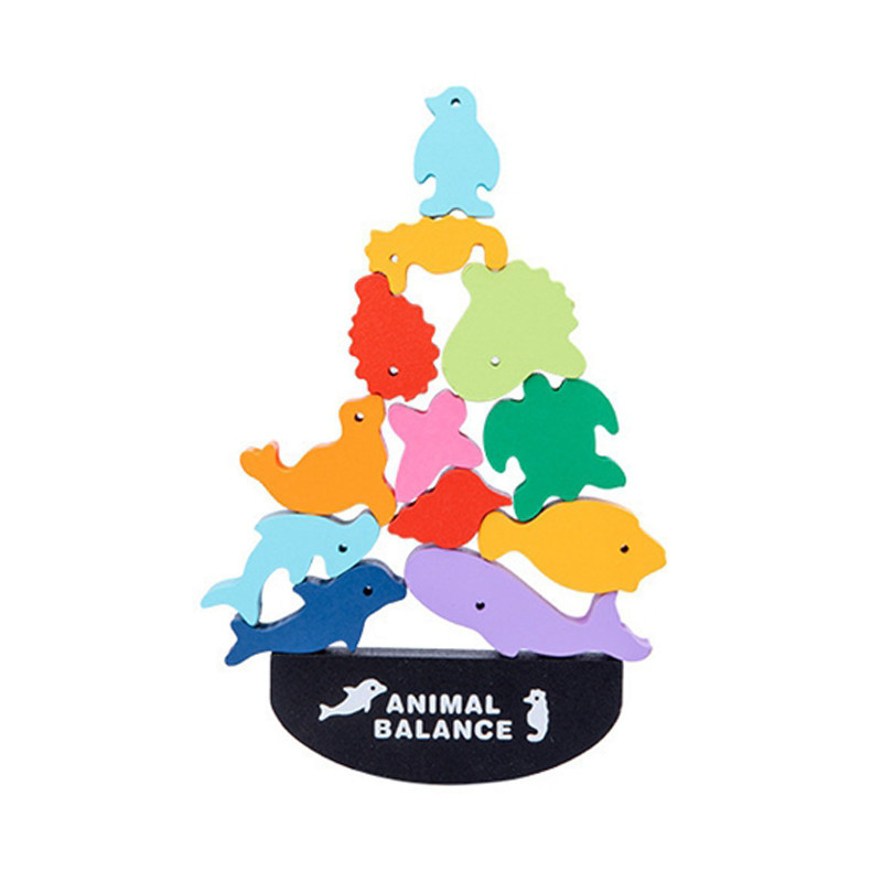 

Деревянная развивающая игрушка Animal Balance DL2253 Подводный мир балансир (K/OPT2-6327-21556)