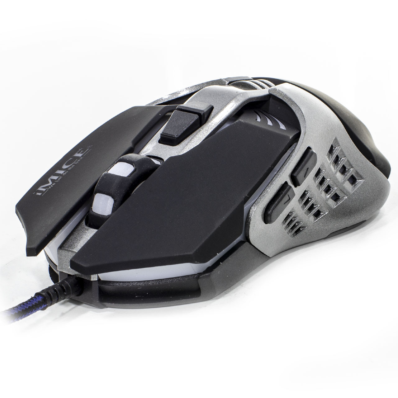 

Мышь проводная iMICE V5 Black компьютерная игровая Разрешение сенсора 3200 DPI 7 кнопок USB 1.2 м для Пк (K/OPT2-3226-9369)