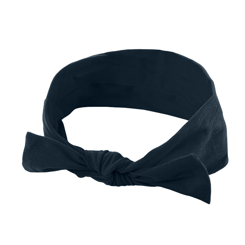 

Повязка детская для волос Lesko 007 Navy Blue бант на голову девочке солохи (K/OPT2-6603-23736)