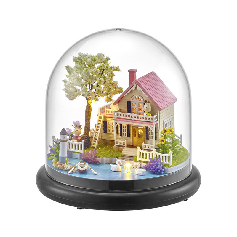 

3D Румбокс кукольный дом конструктор под куполом DIY Cute Room ZQW-2021 Весенняя Прогулка (K/OPT2-6674-22899)