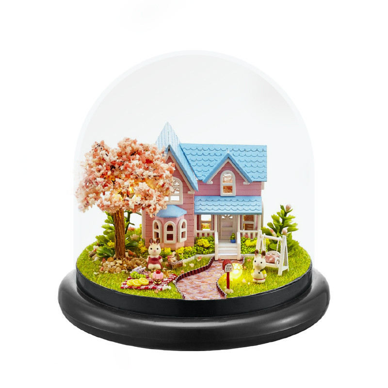 

3D Румбокс кукольный дом конструктор под куполом DIY Cute Room ZQW-2016 Вишнёвый Сад (K/OPT2-6675-22896)