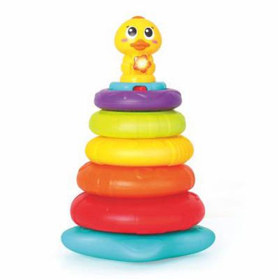 

Игровой набор Hola Toys Музыкальная пирамидка Уточка с подсветкой (2101)