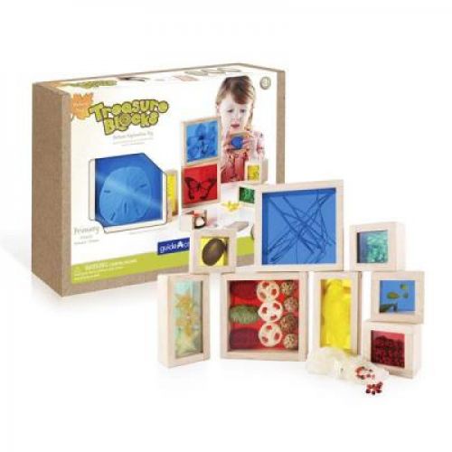 

Игровой набор Guidecraft Набор блоков Natural Play Сокровища в ящиках разноцветный (G3085)