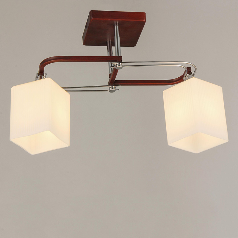 

Люстра стельова Light House SRS-16204/2 червона мідь + хром