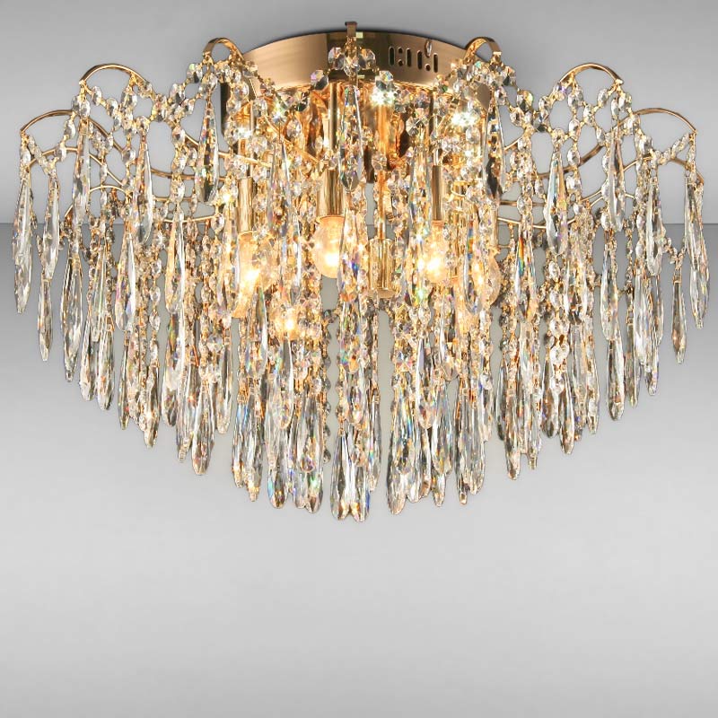 

Люстра кришталева стельова Light House SRS-16214/8+8 золото