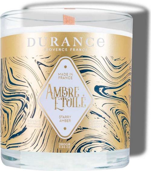 

Ароматическая свеча из натурального воска Durance Wood Wick Scented Candle 280 г Звездная амбра