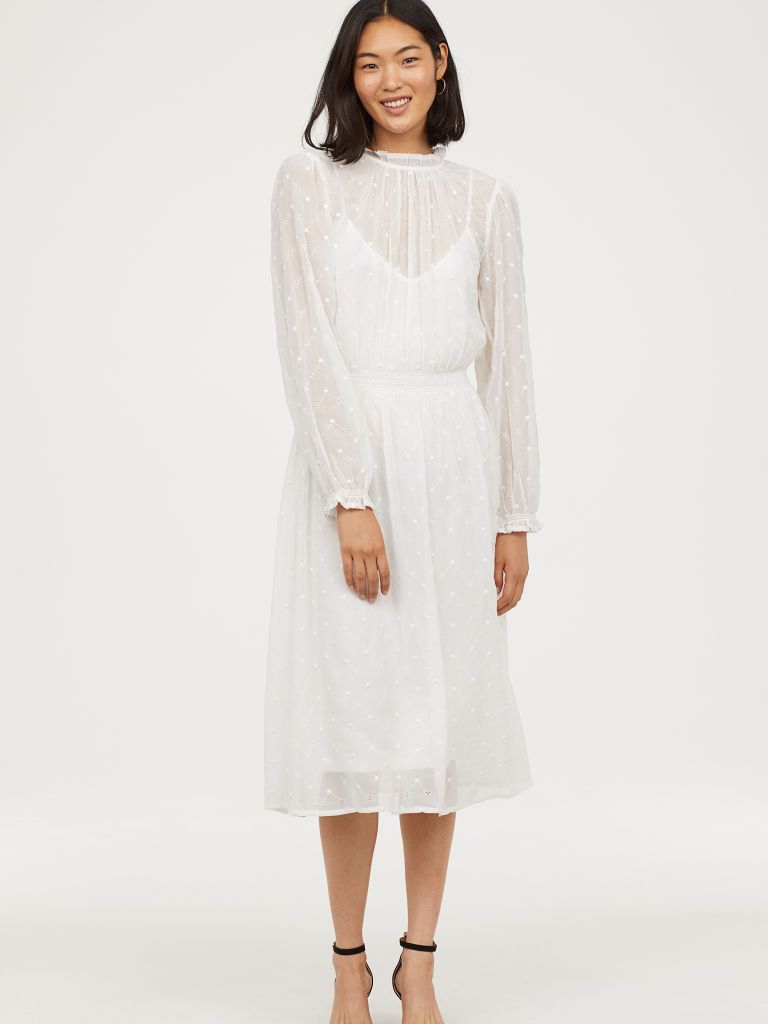 

Платье H&M 0664936-9  Белое (СА2000001569993, Платье H&M 0664936-9 36 Белое (СА2000001569993)