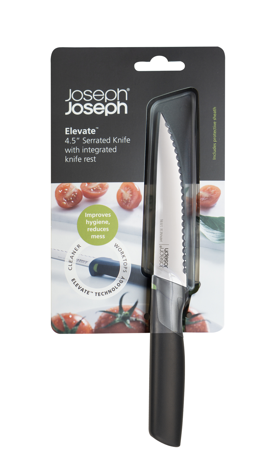

Нож с зубчатым лезвием Elevate Joseph Joseph Черный 10530
