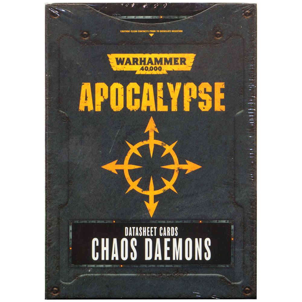 

Карты Games Workshop APOCALYPSE DATASHEETS: CHAOS DAEMONS ENG (60220115004) (5011921125494)