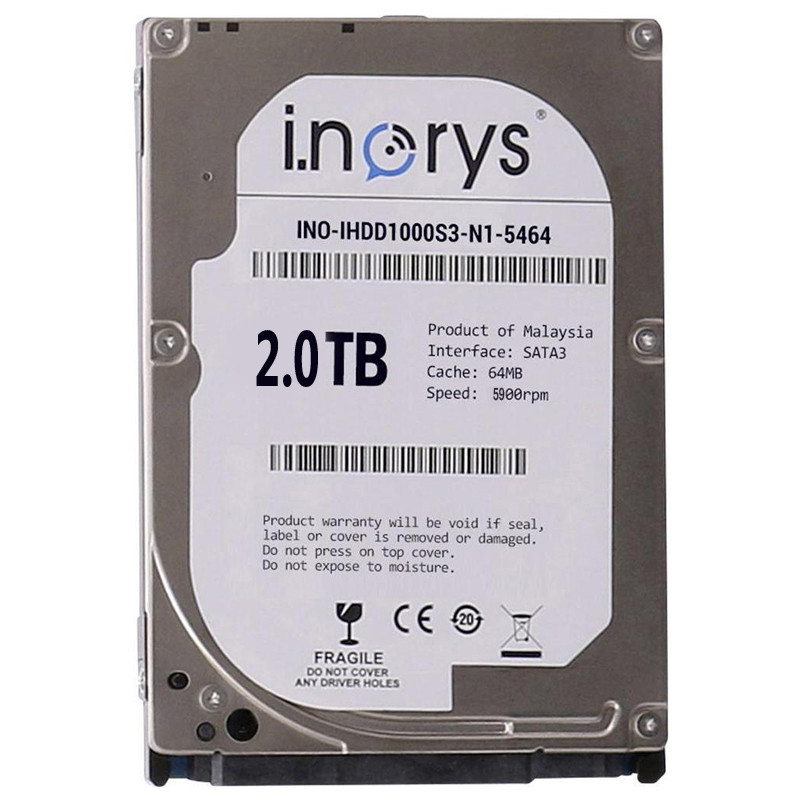 

Жесткий диск i.norys 2.0 TB 5900 rpm 64 MB (TP53245B002000A) накопитель HDD внутренний винчестер для ПК (K/OPT2-1008-2064)