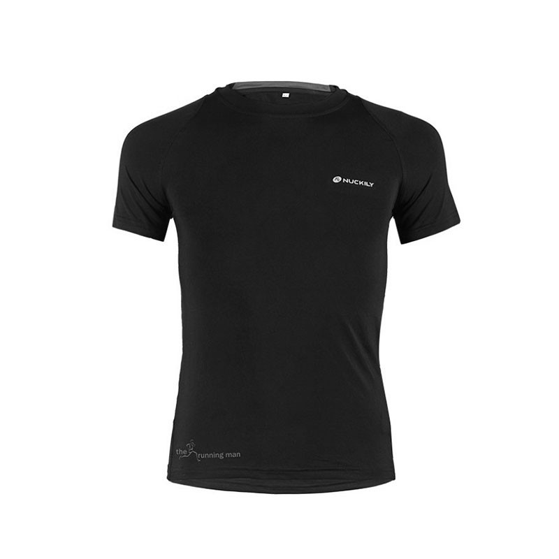 

Мужская футболка для занятия спортом Nuckily MG011 Black M спортивная тренировочная (K/OPT2-6882-25717)