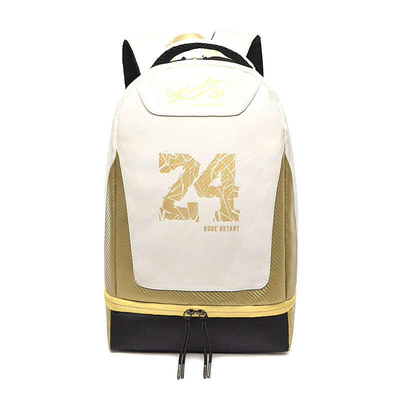 

Рюкзак Kobe Bryant 24 White + Gold спортивный (K/OPT2-7525-24082)