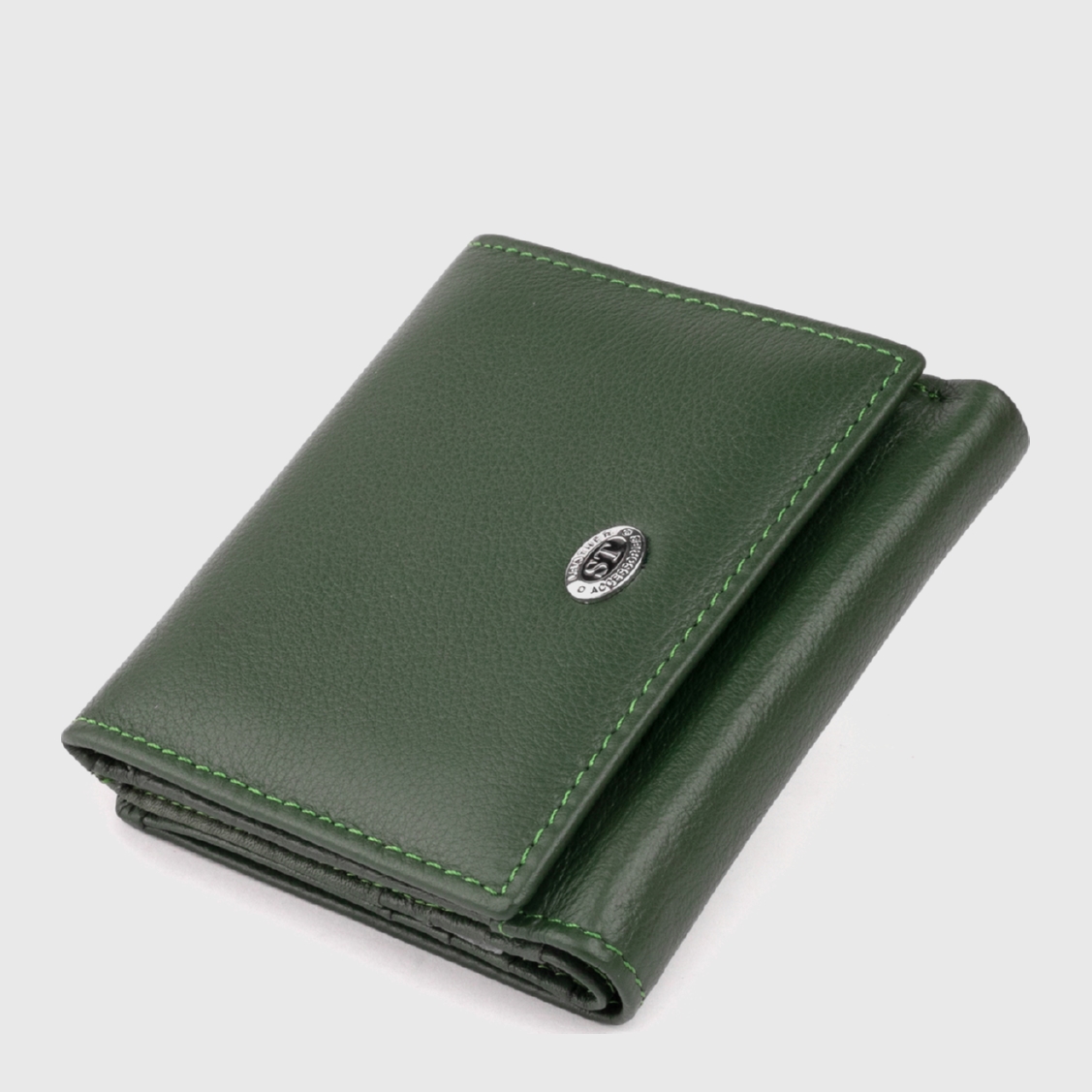 

Женский кошелек кожаный ST Leather Accessories 19262 Зеленый