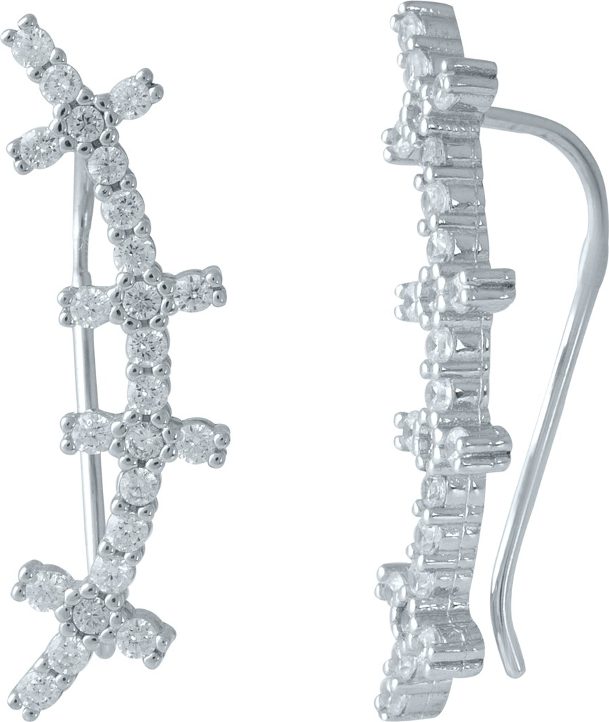 

Серебряные серьги SilverBreeze с фианитами