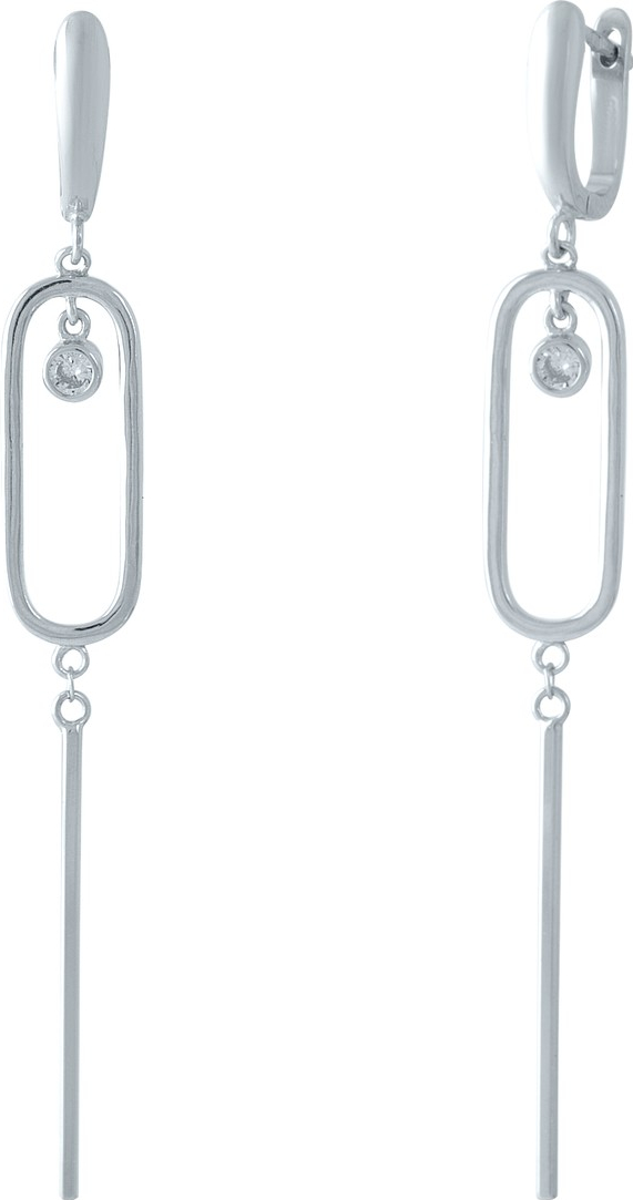 

Серебряные серьги SilverBreeze с фианитами