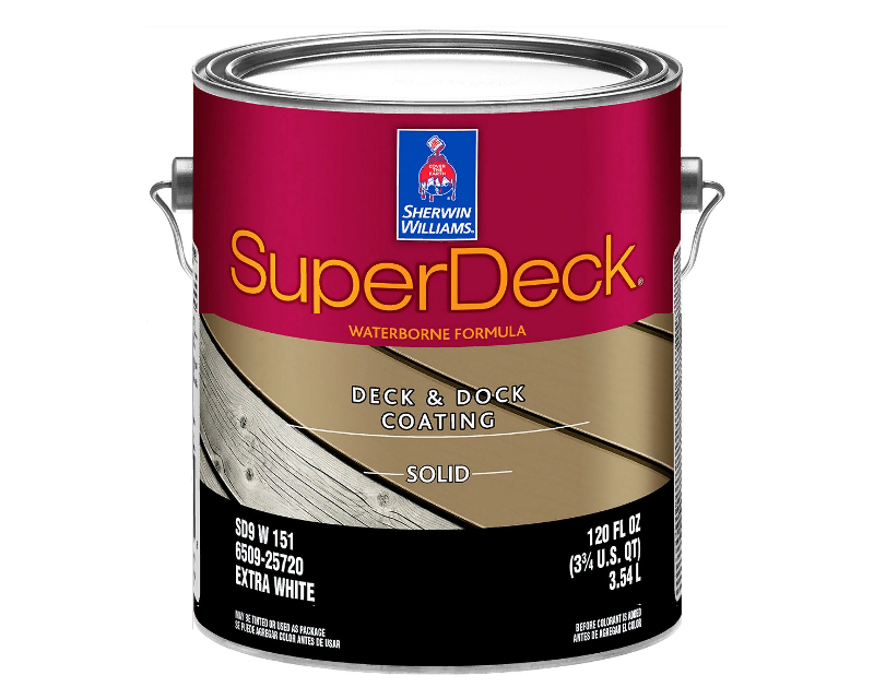 

Краска акриловая SUPERDECK EXTERIOR DECK & DOCK ELASTOMERIC COATING для пола белая 3,54л