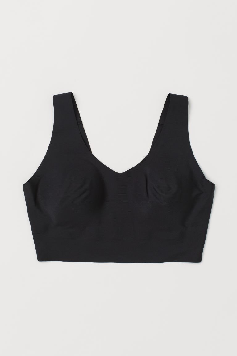 

Бельевой топ из микрофибры H&  Черный, Бельевой топ из микрофибры H&M M Черный