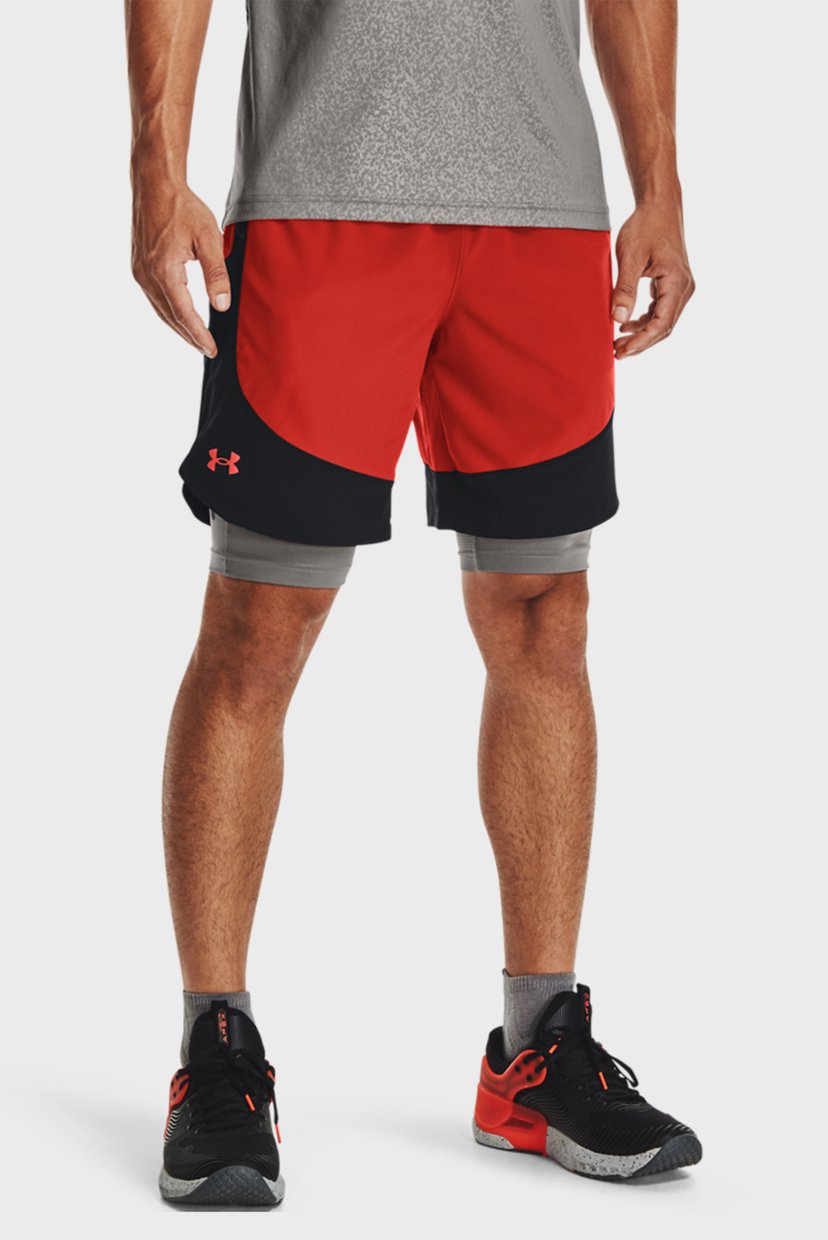 

Мужские красные шорты UA HIIT Woven Colorblock Sts Under Armour XXL 1366142-839