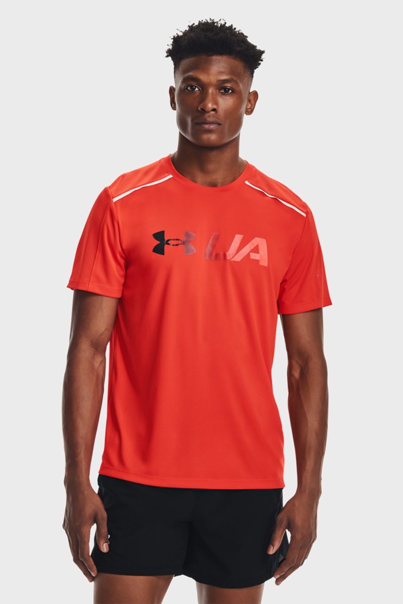 

Мужская красная футболка UA RUN Graphic Print Fill SS Under Armour MD 1365696-860