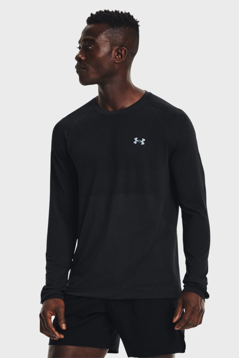 

Мужской черный лонгслив UA Seamless Run LS Under Armour  1366500-001, Мужской черный лонгслив UA Seamless Run LS Under Armour XL 1366500-001