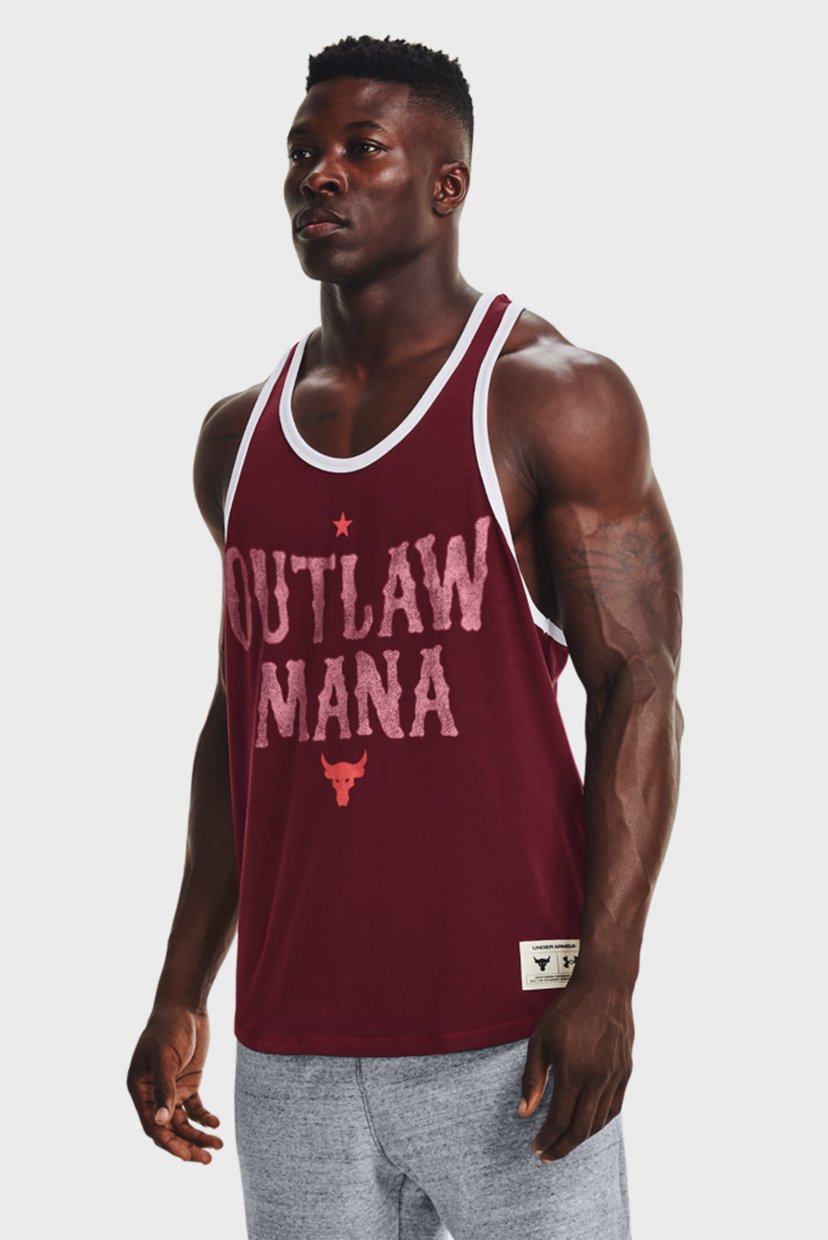 

Мужская бордовая майка UA Pjt Rock Outlaw Mana Tank Under Armour SM 1367120-626