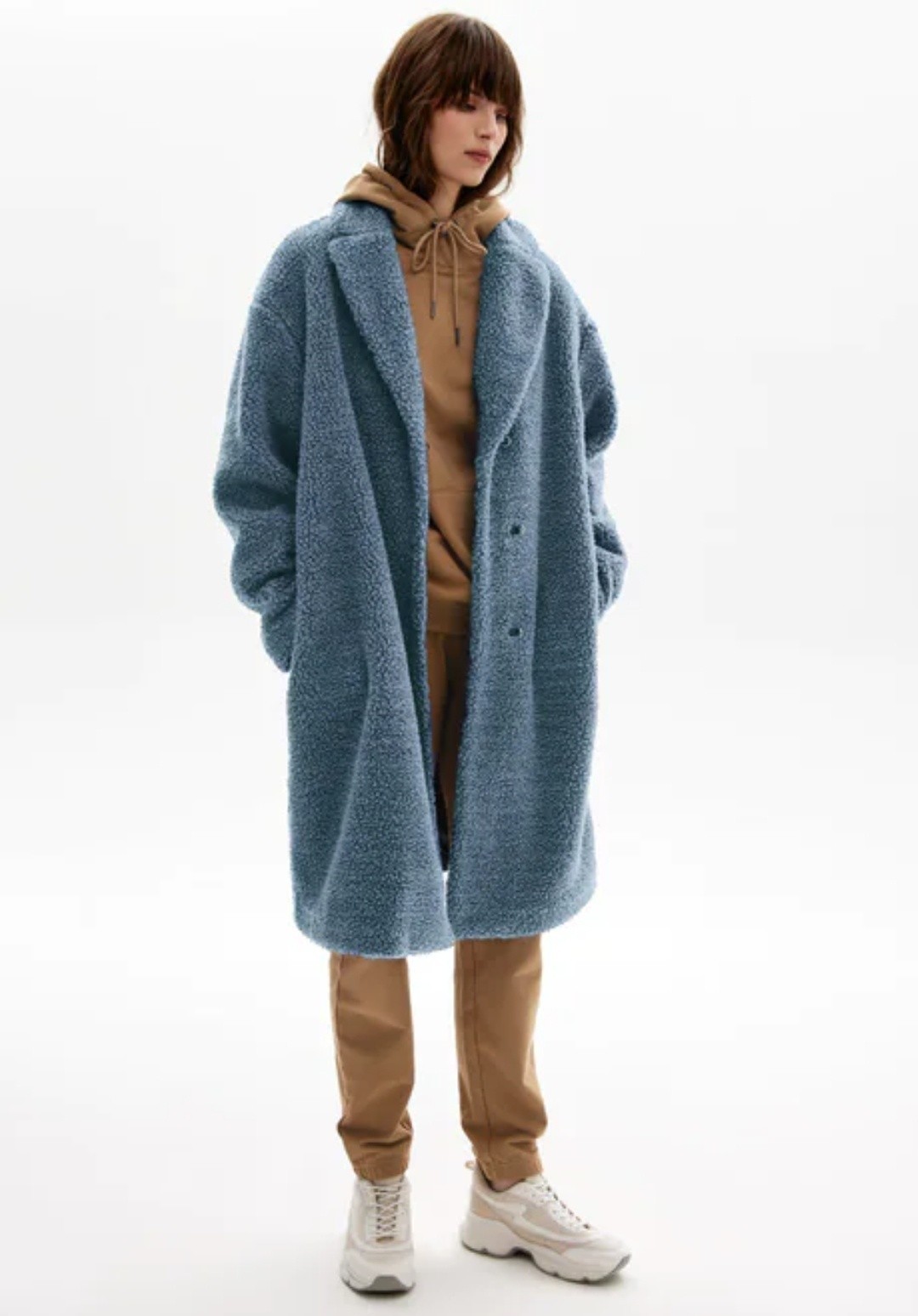 

Пальто из букле, цвет синий, размер 54/56, Burmatikov Faberlic