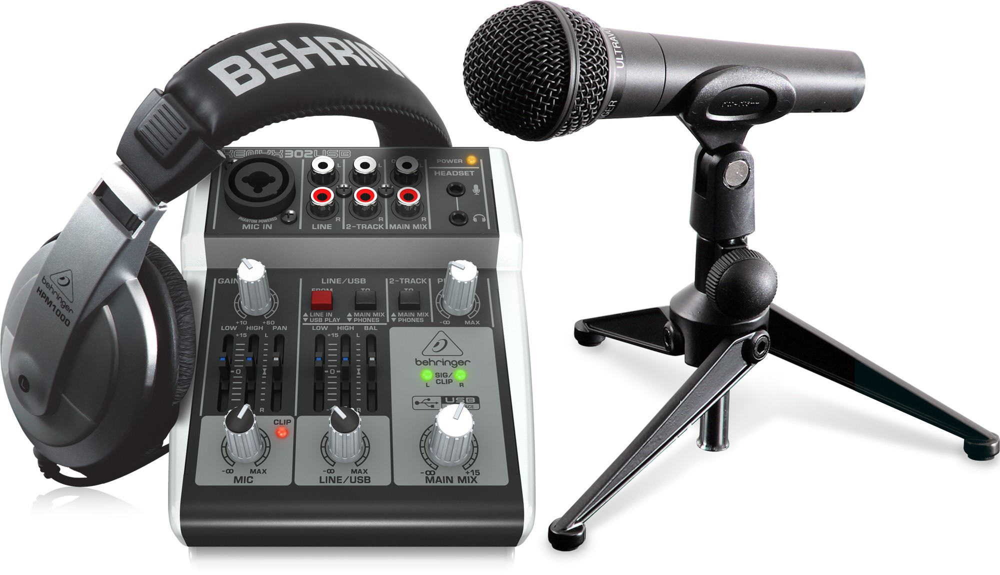 

Комплект для звукозаписи Behringer Podcastudio 2 USB