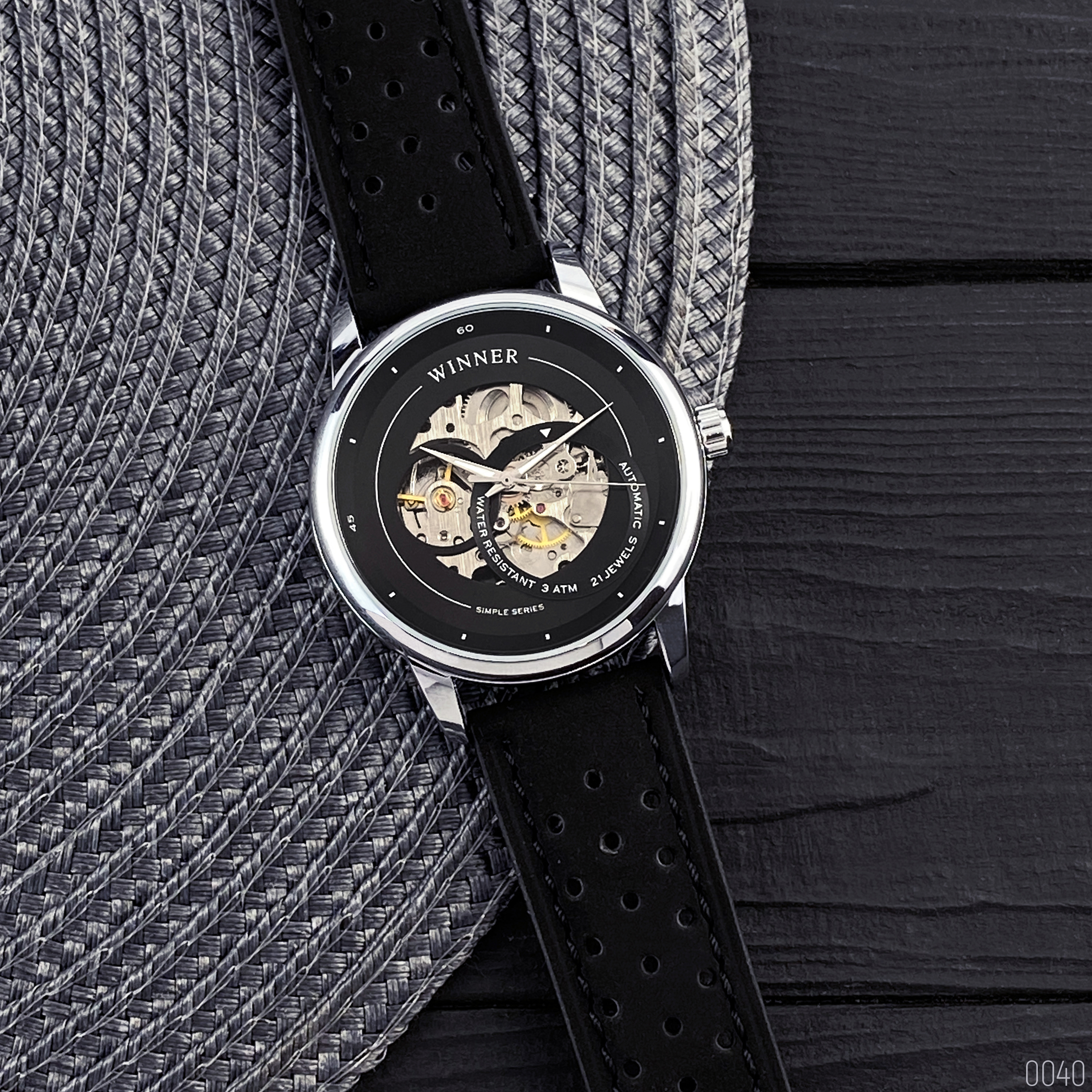 

Часы Winner Silver-Black