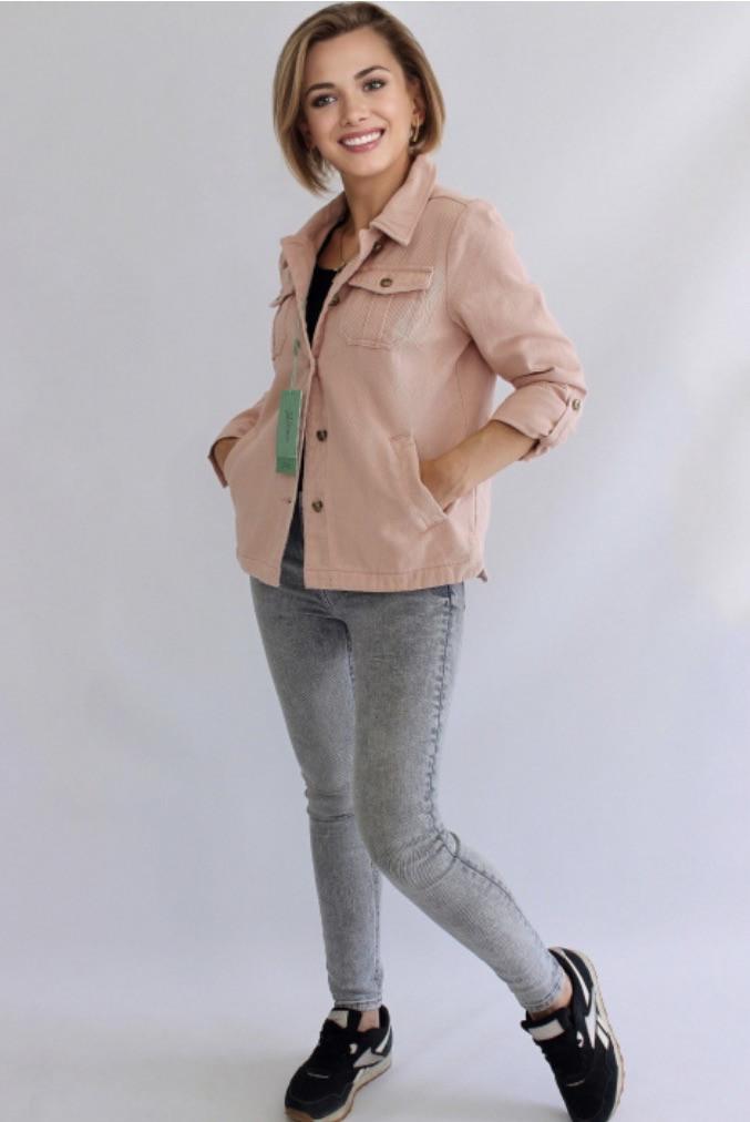 

Джинсовая куртка Ylanni Younger 3XL Пудровая