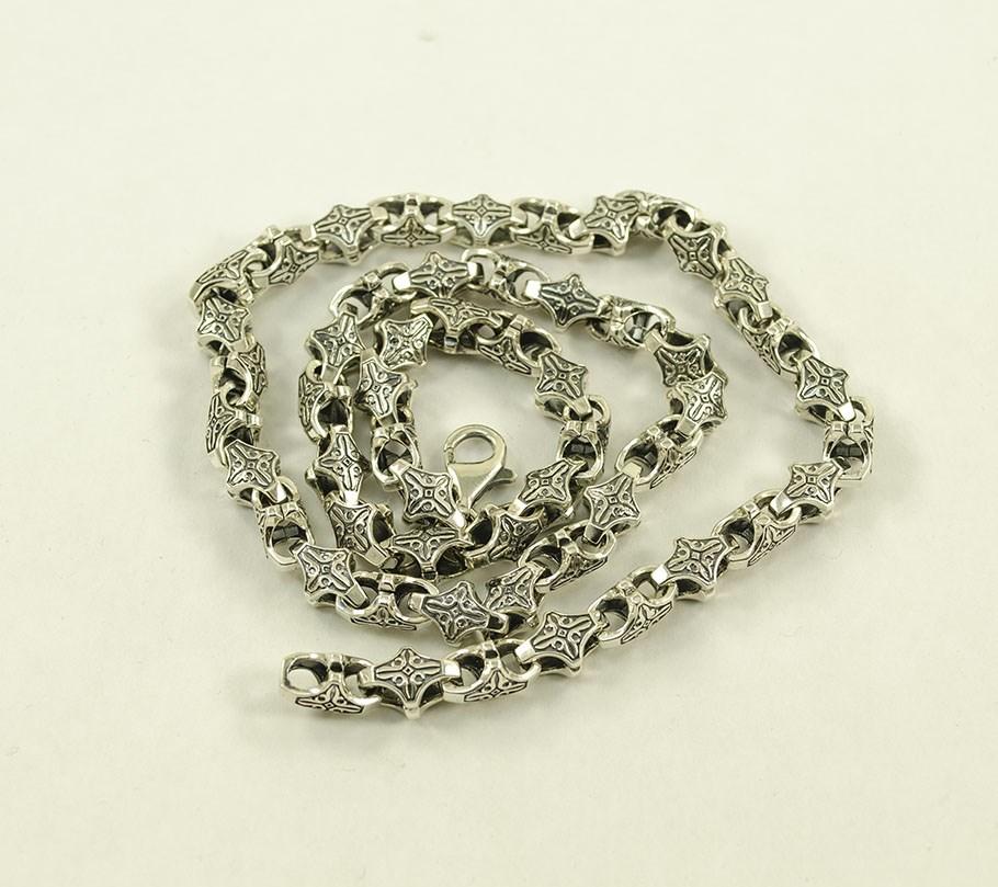 

Цепь краб Maxi Silver 8814