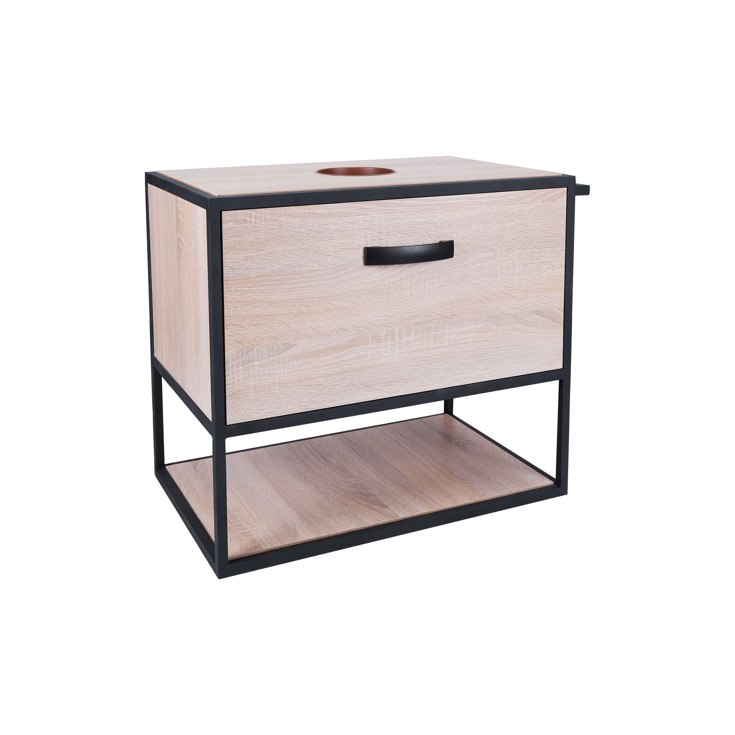 

Тумба подвесная Qtap Taurus 655х540 Whitish oak со столешницей QT2479TPT603WO