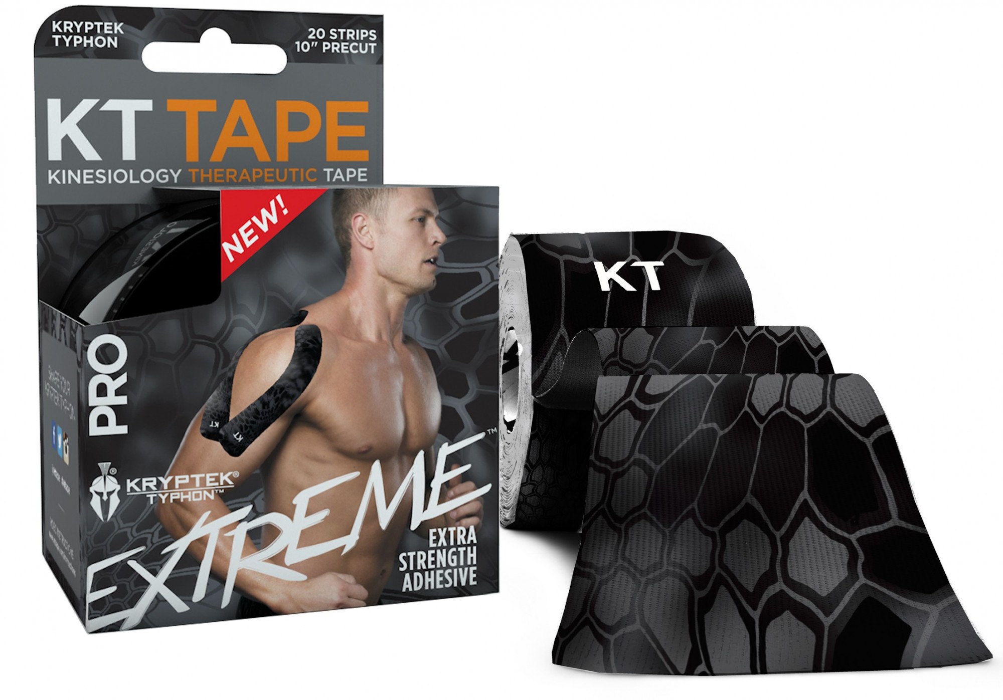 

Кинезио тейп KT TAPE PRO LIMITED EDITION SYNTHETIC PRECUT 5смх5м змеиная кожа
