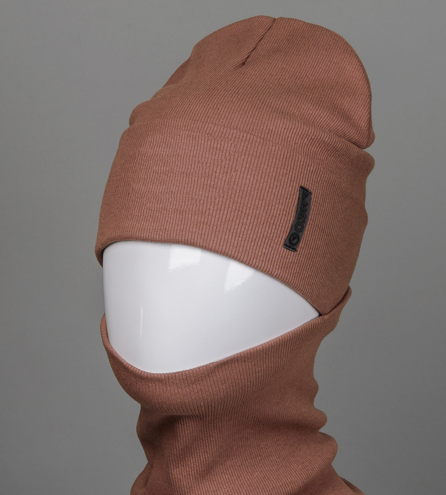 

Трикотажный комплект Jolie Шапка Хомут FERO мокко 20222FERO