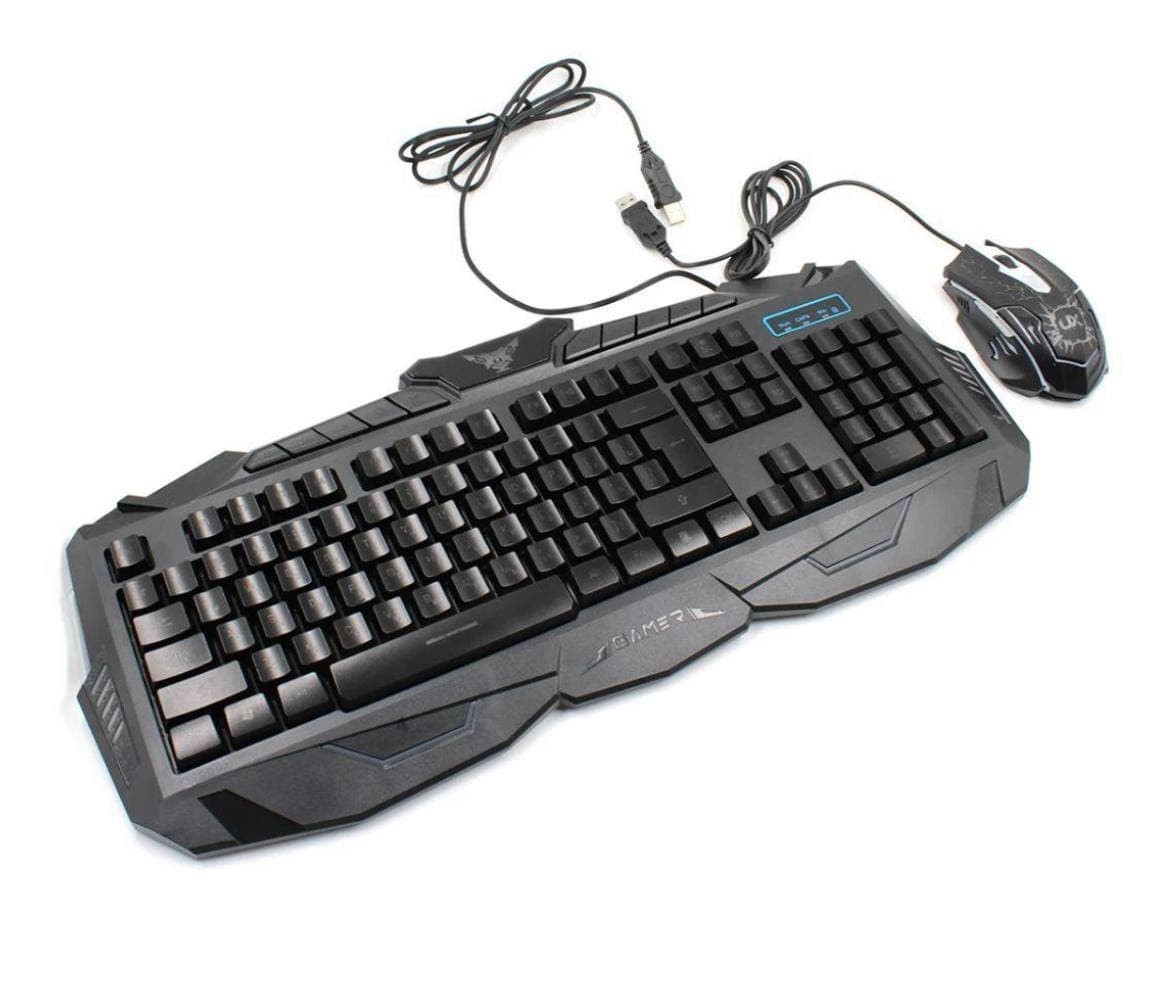 

Игровая клавиатура с мышкой Keyboard Atlanfa V100, с подсветкой 3 режима. проводная