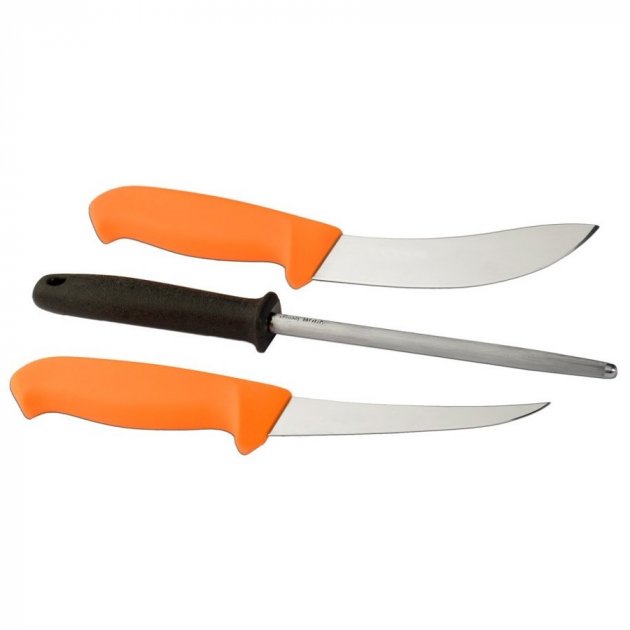 

Набор Morakniv 2 ножа + мусат Hunting Set 3000 Orange
