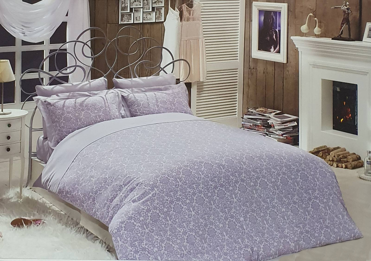 

Постельное белье Maison D'or сатин семейный Rose Marine Lila