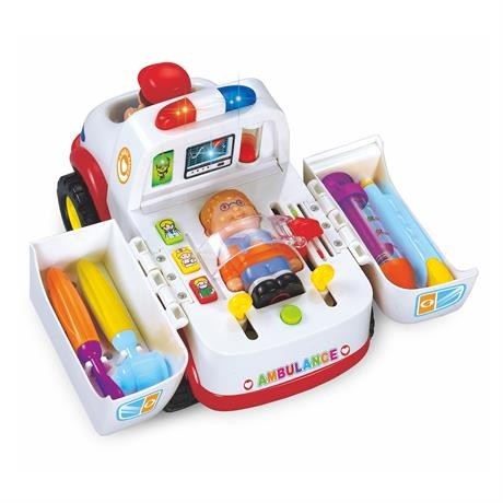 

Музыкальная машинка Hola Toys Скорая помощь с инструментами