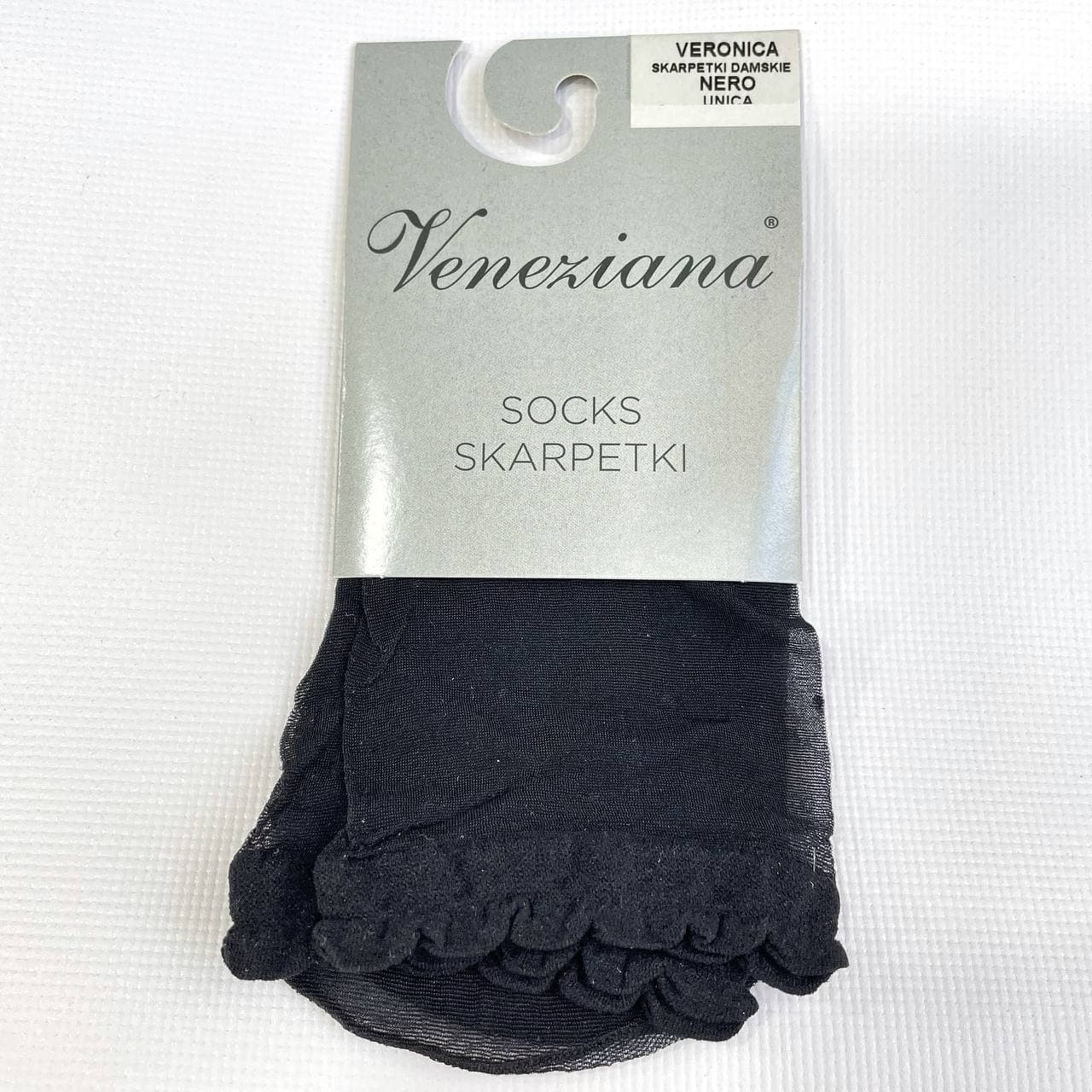 

Носки капроновые в горошек Veneziana Veronica OneSize Черные