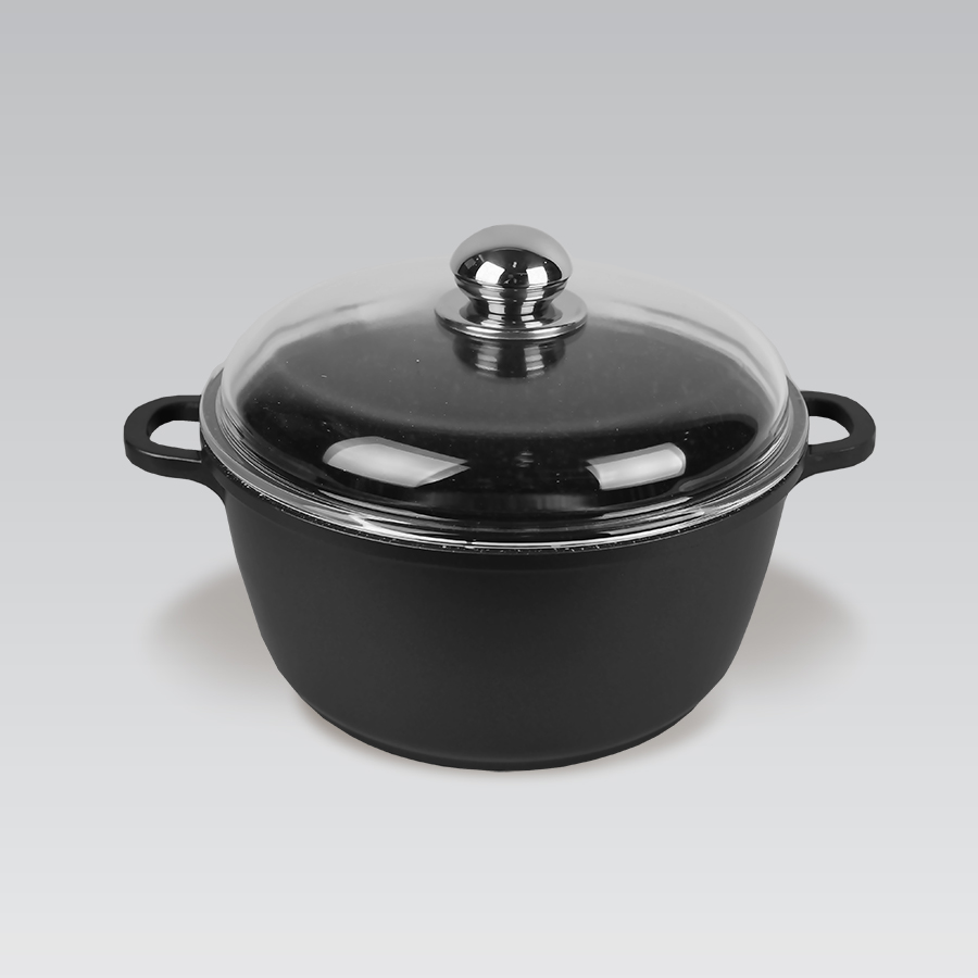 

Кастрюля Maestro MR-4620C (2л) с крышкой Чёрный