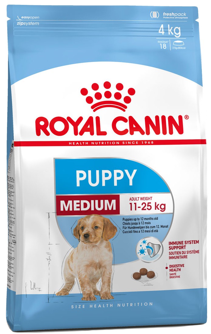 

Сухой корм Royal Canin Medium Junior Puppy Роял Канин для щенков средних пород 4 кг